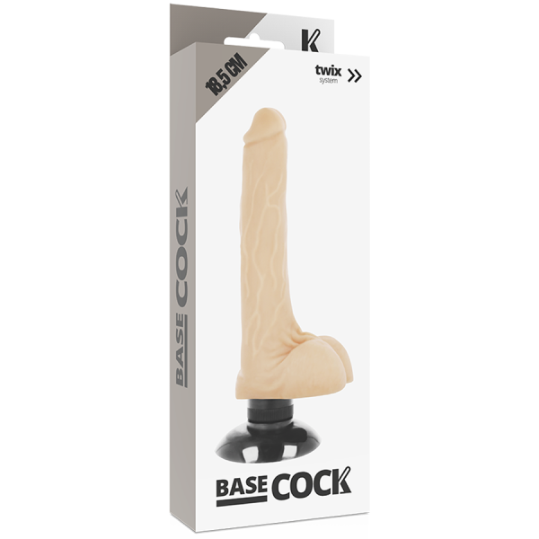 BASECOCK - VIBRADOR REALÍSTICO 2-1  18,5 CM - Image 4