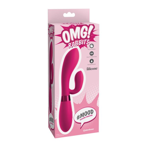 OMG MOOD SILICONE VIBRATOR PINK - Image 2