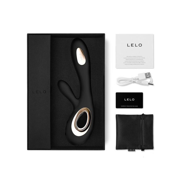 LELO SORAYA WAVE VIBRADOR DE COELHO PROFUNDO PRETO - Image 4