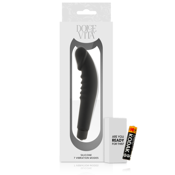 DOLCE VITA - REALISTIC PLEASURE BLACK SILICONE - Image 5