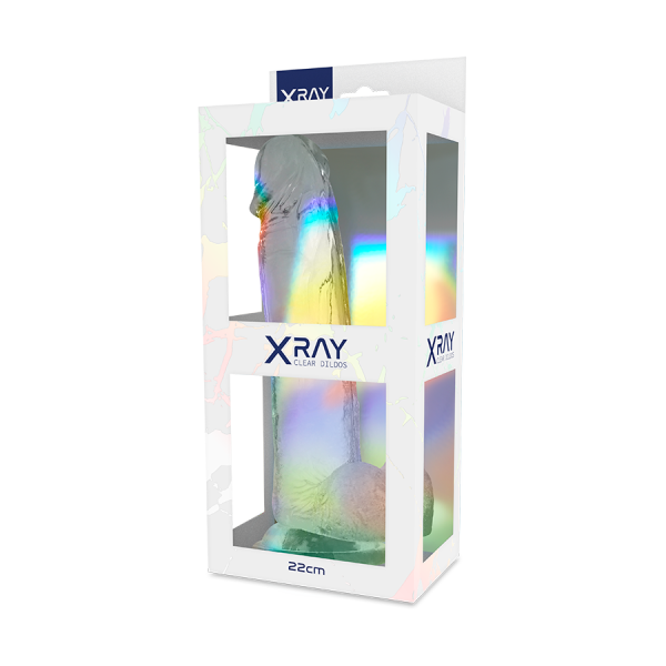 XRAY CLEAR DILDO REALISTA TRANSPARENTE 22CM X 4.6CM - Image 7