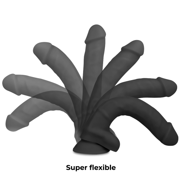 COCK MILLER DENSIDADE DE SILICONE COCKSIL ARTICULÁVEL PRETO 18 CM - Image 2