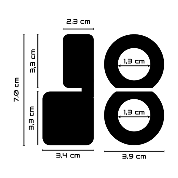 POWERING- ANEL DUPLO PARA PÉNIS SUPER FLEXÍVEL E RESISTENTE PR09 PRETO - Image 3