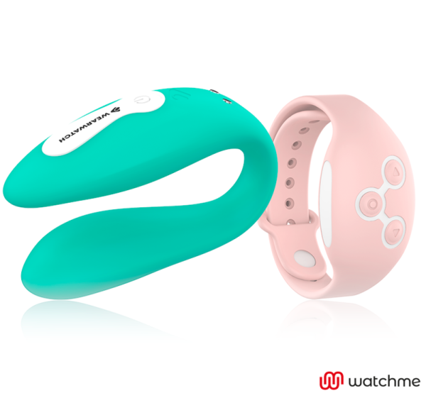 WEARWATCH - VIBRADOR DE TECNOLOGIA DUAL WATCHME ÁGUA DO MAR / ROSA - Image 3