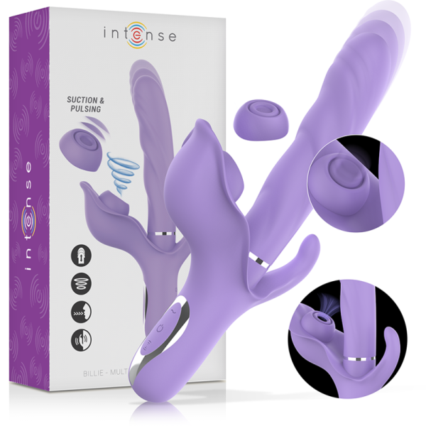 INTENSO - BILLIE MULTIFUNÇÃO VIBRADOR RECARREGÁVEL SUCÇÃO E PULSAÇÃO ROXO - Image 2