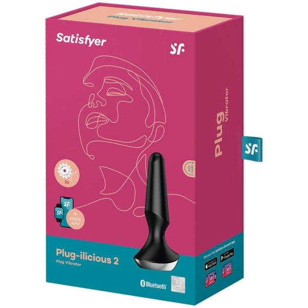 SATISFYER PLUG ILICIOUS 2 PLUG VIBRATOR - PRETO - Image 5