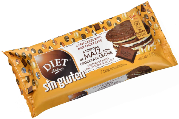 TORTITAS DE MAIZ CHOCOLATE  CON LECHE SIN GLUTEN 125 GR