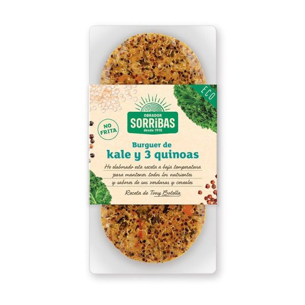 REFRIG  BURGUER DE KALE Y 3 QUINOAS 160 g