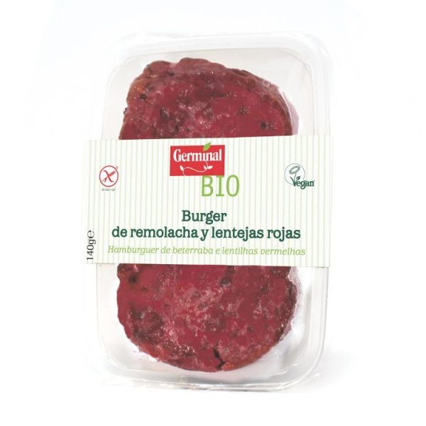 REFRIG BURGER DE REMOLACHA Y LENTEJAS ROJAS   y  GLUTEN FREE 140G
