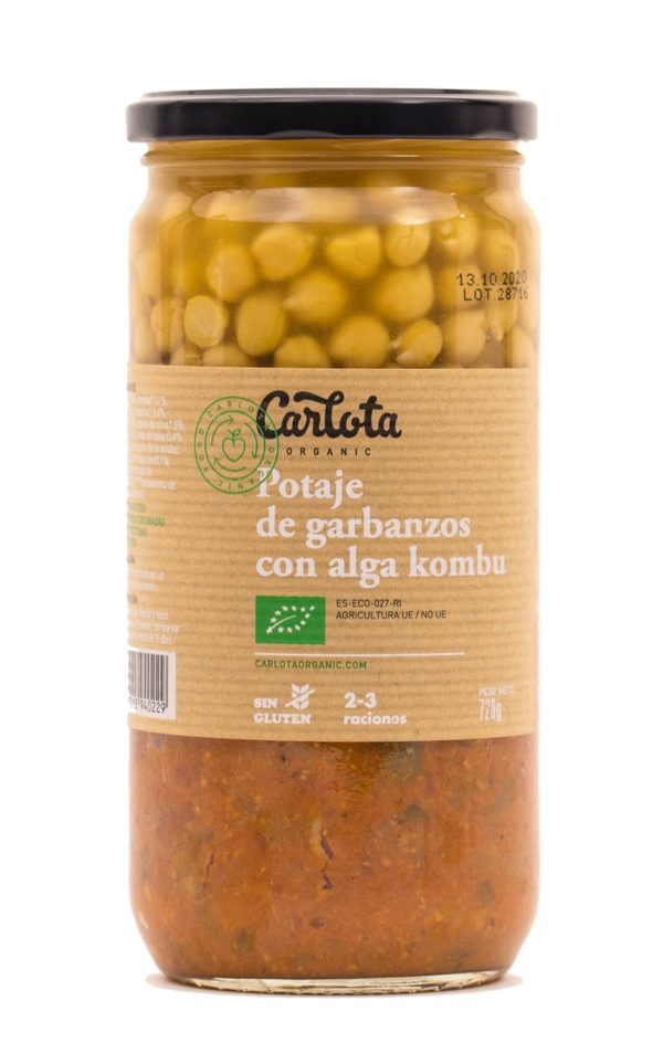 POTAJE DE GARBANZOS CON ALGA KOMBU 720gr