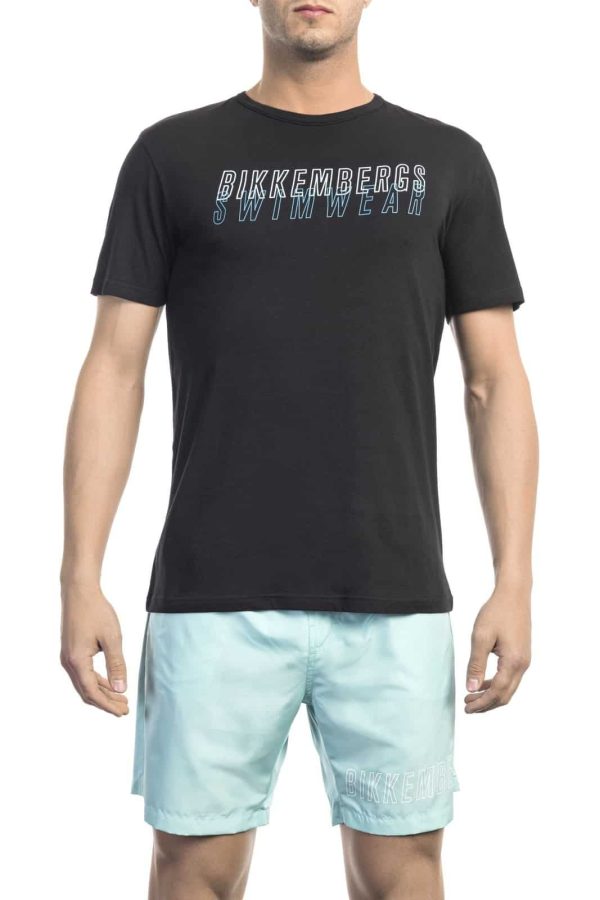 Bikkembergs Beachwear Camiseta BKK1MTS01_BLACK
