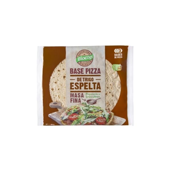 BASE PIZZA MASA FINA TRIGO ESPELTA BIOCOP 390 G