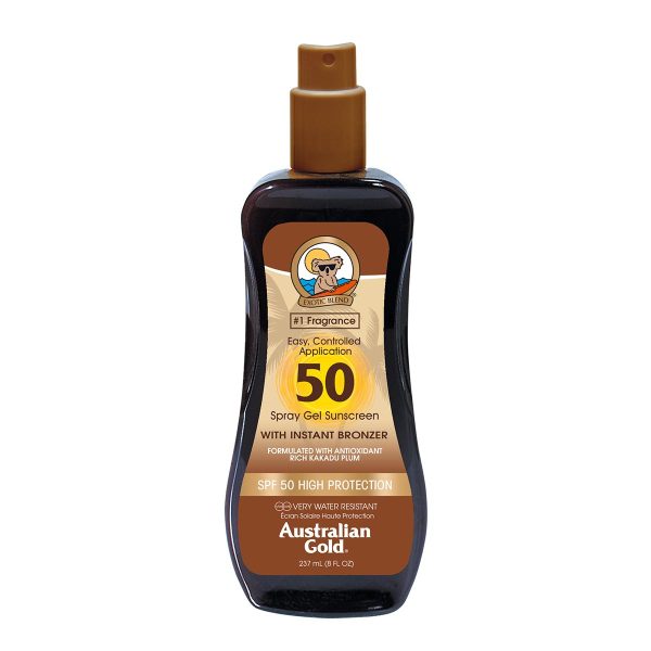 AUSTRALIAN GOLD BRONZER SPRAY GEL SPF50 237ML VAPORIZADOR