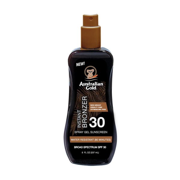 AUSTRALIAN GOLD INSTANT BRONZER SPRAY GEL SPF30 100ML