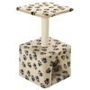 Árvore para gatos c/postes arranhadores sisal 55 cm bege - Image 2