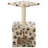 Árvore para gatos c/postes arranhadores sisal 55 cm bege - Image 3