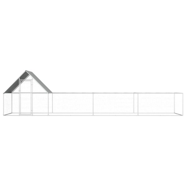 Galinheiro 8x2x2 m aço galvanizado - Image 2