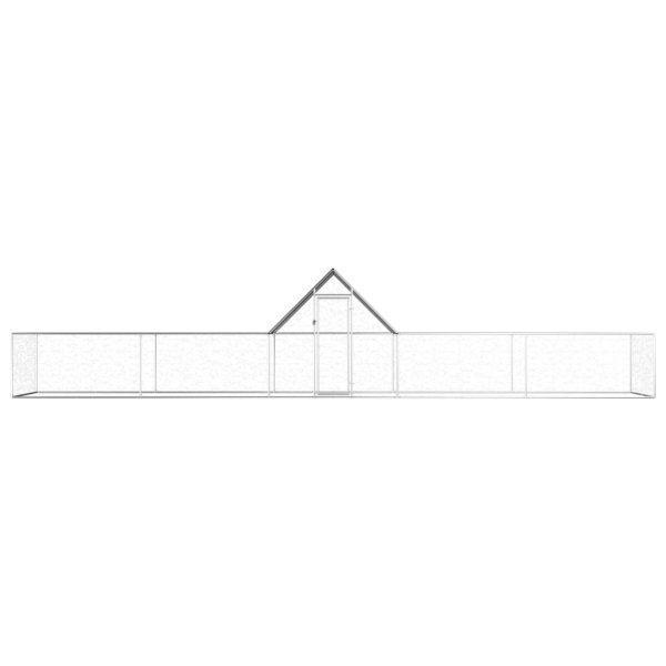 Galinheiro 10x2x2 m aço galvanizado - Image 2