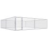 Canil de exterior em aço galvanizado 4x4x1 m