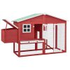 Galinheiro c/ caixa nidificação abeto maciço vermelho e branco - Image 2