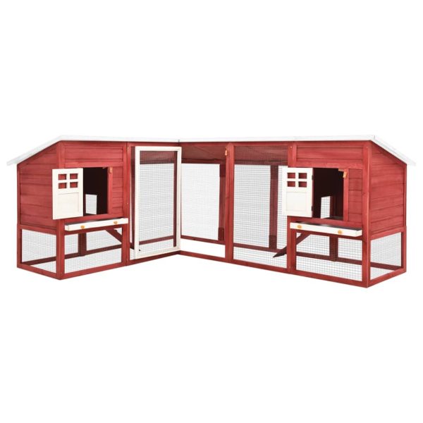 Coelheira exterior c/ parque abeto maciço vermelho e branco - Image 2