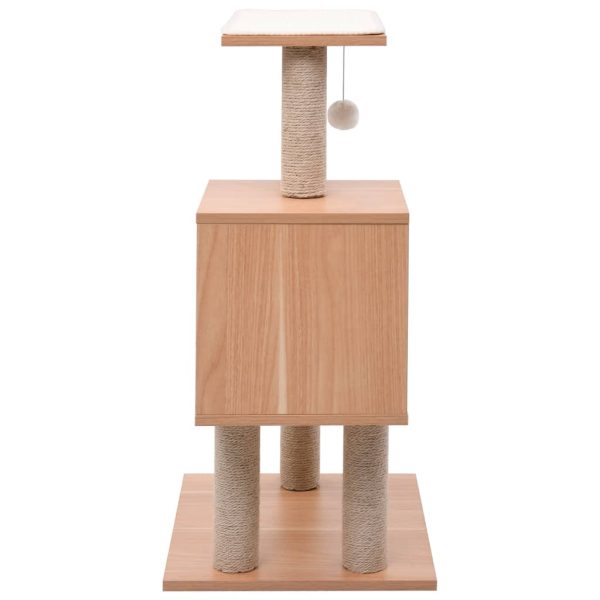 Árvore para gatos com tapete arranhador sisal 82 cm - Image 3
