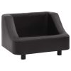 Sofá para cães 67x52x40 cm couro artificial preto - Image 2