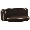 Sofá p/ cães dobrável 73x67x26 cm almofadão de pelúcia castanho - Image 2