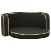 Sofá p/ cães dobrável 76x71x30 cm almofadão linho cinza-escuro - Image 2