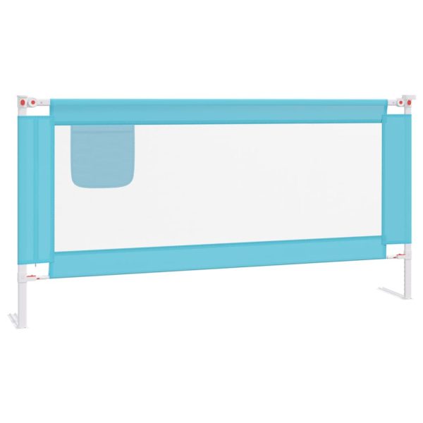 Barra de segurança p/ cama infantil tecido 180x25 cm azul - Image 2