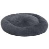 Almofadão lavável cães e gatos 90x90x16 cm pelúcia cinza-escuro - Image 2