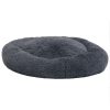 Almofadão lavável cães e gatos 90x90x16 cm pelúcia cinza-escuro - Image 3
