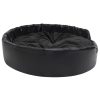 Ninho para cães 99x89x21 cm pelúcia e couro artificial preto - Image 3