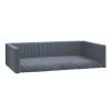 Cama/ninho para bagageira de carro 90x60 cm aspeto linho cinza - Image 2