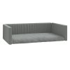 Cama/ninho bagageira de carro 90x60 cm aspeto linho cinza-claro - Image 2