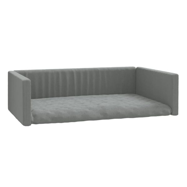 Cama/ninho bagageira de carro 110x70cm aspeto linho cinza-claro - Image 2