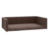 Cama/ninho para bagageira carro 90x60cm aspeto linho castanho - Image 2