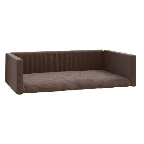 Cama/ninho bagageira de carro 110x70 cm aspeto linho castanho - Image 2
