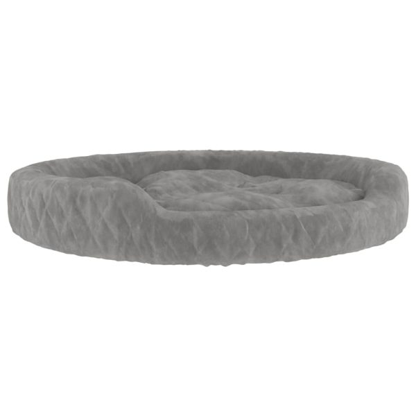 Cama para cães 90x70x23 cm pelúcia cinzento - Image 2