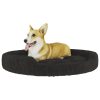 Cama para cães 70x55x23 cm pelúcia preto - Image 3