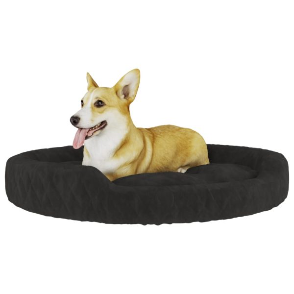 Cama para cães 90x70x23 cm pelúcia preto - Image 3