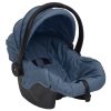Cadeira de automóvel para bebé 42x65x57 cm azul-marinho