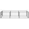 Canil para cães 3 m² aço preto - Image 2