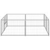 Canil para cães 4 m² aço prateado - Image 2