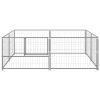 Canil para cães 4 m² aço prateado - Image 3