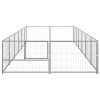 Canil para cães 12 m² aço prateado - Image 3