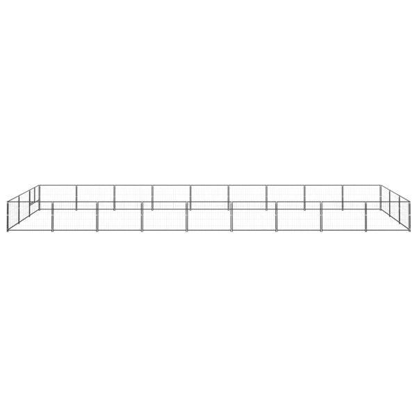 Canil para cães 27 m² aço preto - Image 2