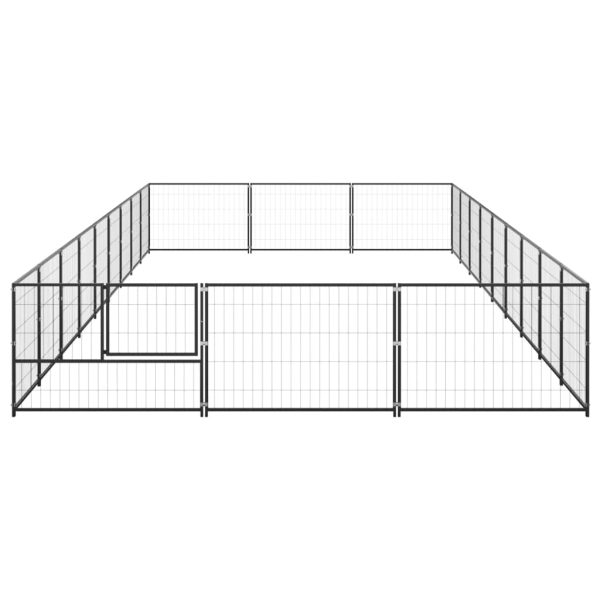 Canil para cães 27 m² aço preto - Image 3
