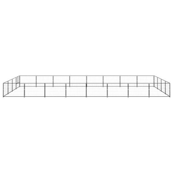 Canil para cães 32 m² aço preto - Image 2