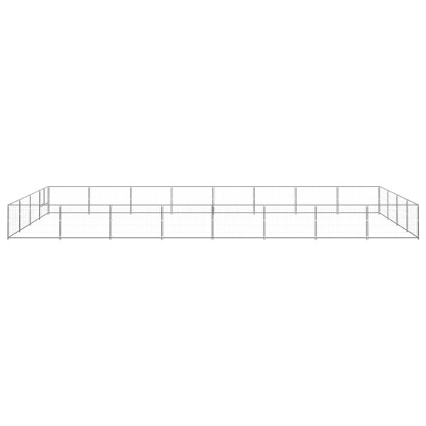 Canil para cães 32 m² aço prateado - Image 2